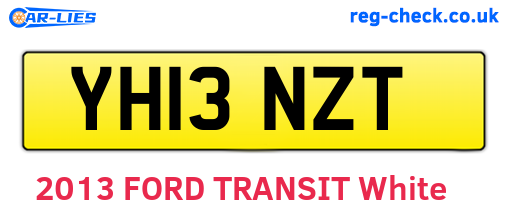 YH13NZT are the vehicle registration plates.