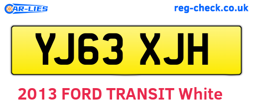 YJ63XJH are the vehicle registration plates.