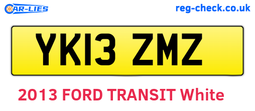 YK13ZMZ are the vehicle registration plates.