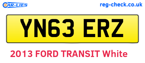 YN63ERZ are the vehicle registration plates.