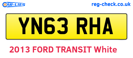YN63RHA are the vehicle registration plates.