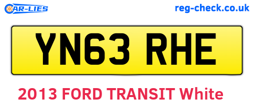 YN63RHE are the vehicle registration plates.