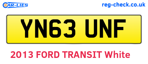 YN63UNF are the vehicle registration plates.