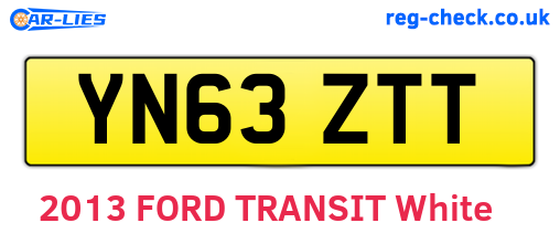 YN63ZTT are the vehicle registration plates.
