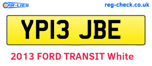 YP13JBE are the vehicle registration plates.