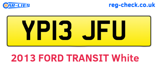 YP13JFU are the vehicle registration plates.