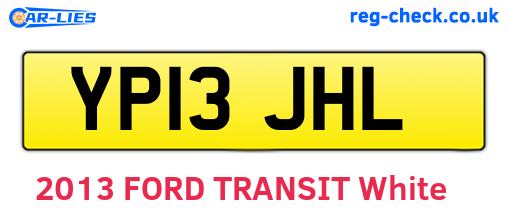 YP13JHL are the vehicle registration plates.