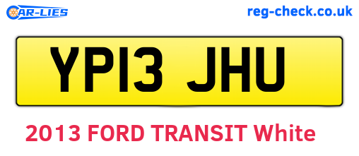 YP13JHU are the vehicle registration plates.