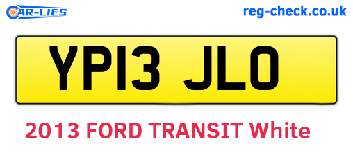 YP13JLO are the vehicle registration plates.