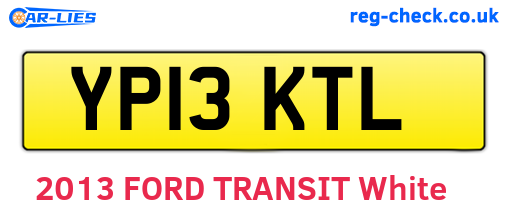 YP13KTL are the vehicle registration plates.