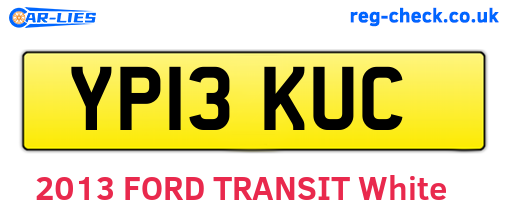 YP13KUC are the vehicle registration plates.