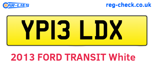 YP13LDX are the vehicle registration plates.