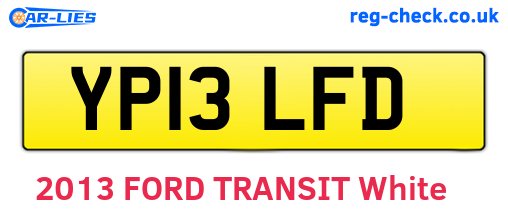 YP13LFD are the vehicle registration plates.