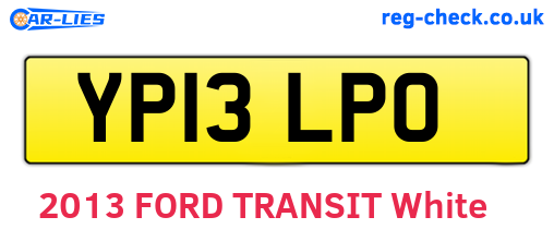 YP13LPO are the vehicle registration plates.