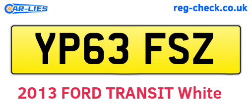 YP63FSZ are the vehicle registration plates.