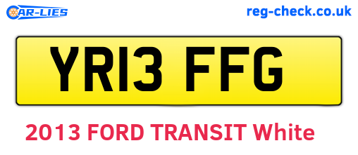 YR13FFG are the vehicle registration plates.