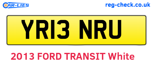 YR13NRU are the vehicle registration plates.