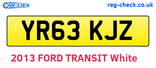 YR63KJZ are the vehicle registration plates.