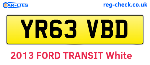 YR63VBD are the vehicle registration plates.