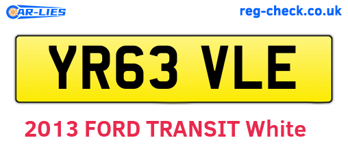 YR63VLE are the vehicle registration plates.