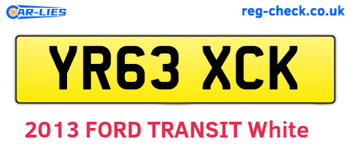 YR63XCK are the vehicle registration plates.