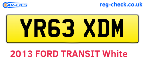 YR63XDM are the vehicle registration plates.