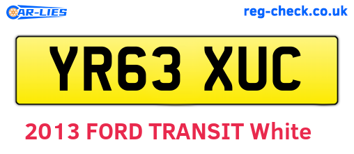 YR63XUC are the vehicle registration plates.