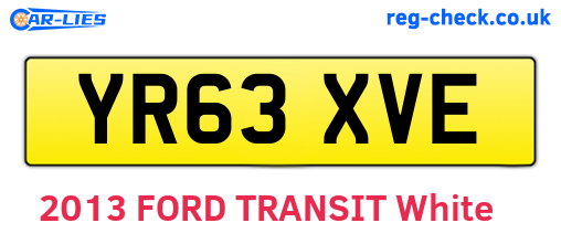 YR63XVE are the vehicle registration plates.