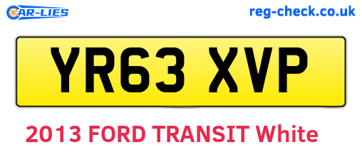 YR63XVP are the vehicle registration plates.
