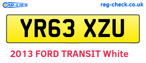 YR63XZU are the vehicle registration plates.