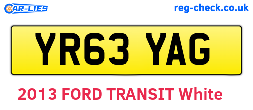YR63YAG are the vehicle registration plates.