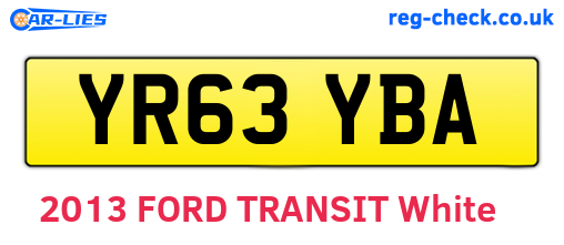 YR63YBA are the vehicle registration plates.