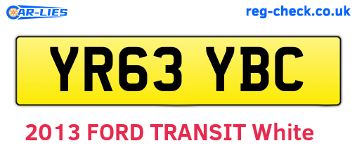 YR63YBC are the vehicle registration plates.