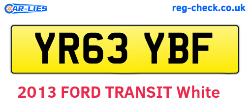 YR63YBF are the vehicle registration plates.