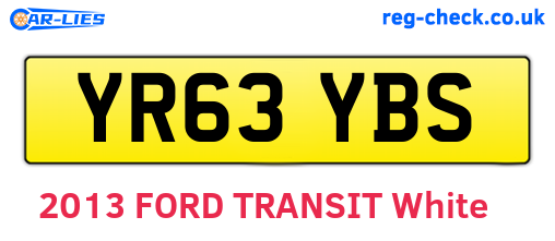 YR63YBS are the vehicle registration plates.