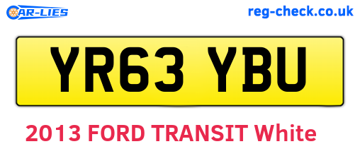 YR63YBU are the vehicle registration plates.