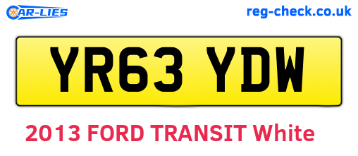 YR63YDW are the vehicle registration plates.