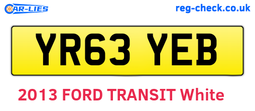 YR63YEB are the vehicle registration plates.