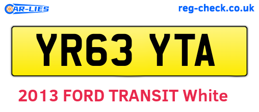 YR63YTA are the vehicle registration plates.