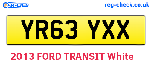 YR63YXX are the vehicle registration plates.