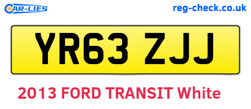 YR63ZJJ are the vehicle registration plates.