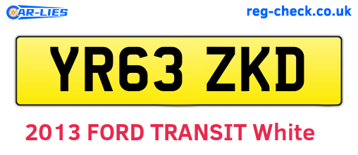 YR63ZKD are the vehicle registration plates.