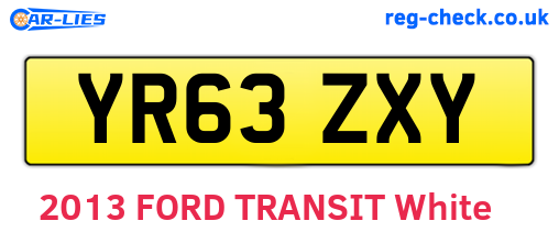 YR63ZXY are the vehicle registration plates.