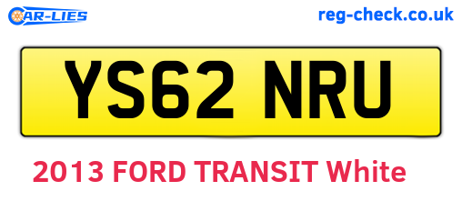 YS62NRU are the vehicle registration plates.
