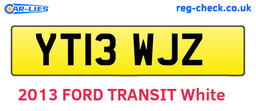 YT13WJZ are the vehicle registration plates.