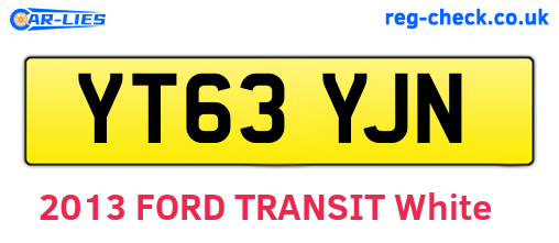 YT63YJN are the vehicle registration plates.