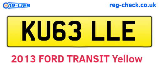 KU63LLE are the vehicle registration plates.