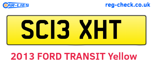 SC13XHT are the vehicle registration plates.