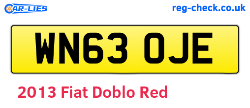 Red 2013 Fiat Doblo (WN63OJE)