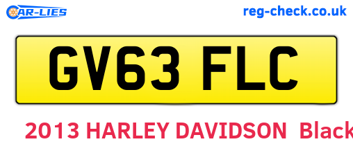 GV63FLC are the vehicle registration plates.